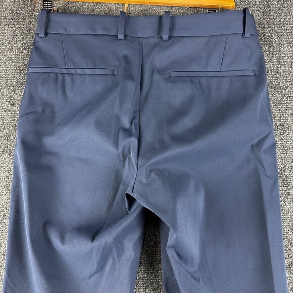 Theory Pants Mens 30 Blue Stretch Dress Flat Front Pockets Straight Leg - Picture 7 of 7